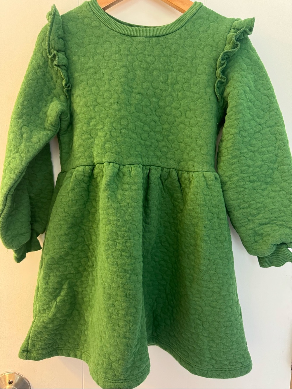 Mini Boden Long Sleeve Quilted Dress